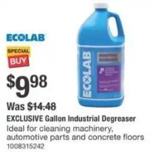 The Home Depot Ecolab gallon industrial degreaser offer