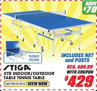Big 5 Stiga XTR Indoor/Outdoor Table Tennis Table offer