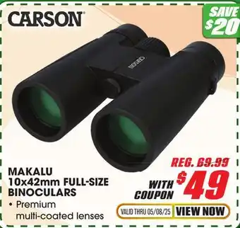 Big 5 Carson Makalu 10x42mm Full-Size Binoculars offer