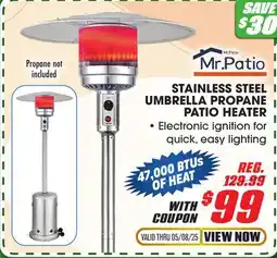 Big 5 Mr. Patio Propane Umbrella Patio Heater offer