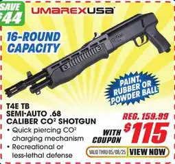Big 5 Umarex T4E TB Semi Auto .68 Caliber Shotgun offer