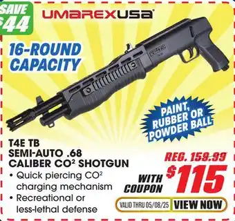 Big 5 Umarex T4E TB Semi Auto .68 Caliber Shotgun offer