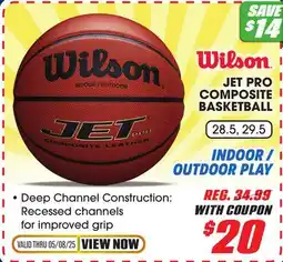 Big 5 Wilson Jet Pro Composite Basketball offer