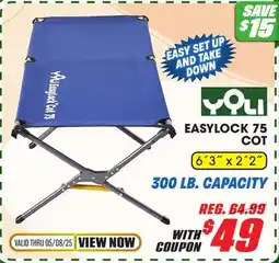 Big 5 Yoli EasyLock 75 Cot offer