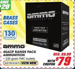 Big 5 Ammo, Inc. 45ACP Range Pack Ammunition offer