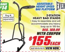 Big 5 Everlast Dual 2-Station Heavy Bag Stand offer