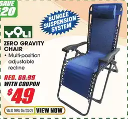 Big 5 Yoli Zero Gravity Chair offer