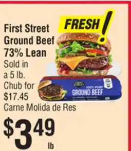 Smart & Final First Street Ground Beef 73% Lea offer