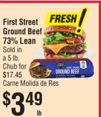 Smart & Final First Street Ground Beef 73% Lea offer
