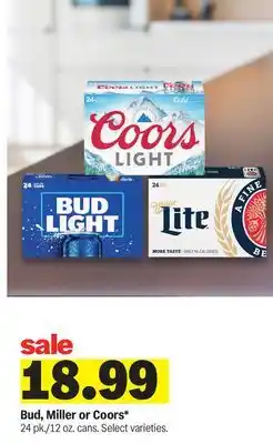 Meijer Bud, Miller or Coors offer