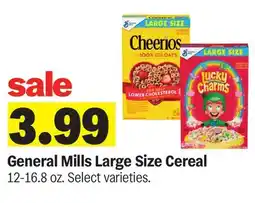 Meijer General Mills Large Size Cereal offer