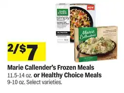 Meijer Marie Callender's Frozen Meals 11.5-14 oz. or Healthy Choice Meals 9-10 oz offer