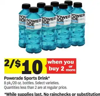 Meijer Powerade Sports Drink offer