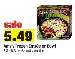 Meijer Amy's Frozen Entrée or Bowl offer