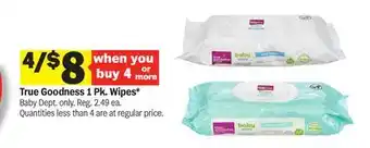 Meijer True Goodness 1 Pk. Wipes offer