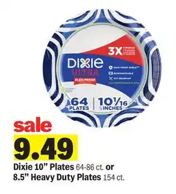 Meijer Dixie 10 Plates 64-86 ct. or 8.5 Heavy Duty Plates 154 ct offer