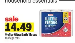 Meijer Meijer Ultra Bath Tissue offer