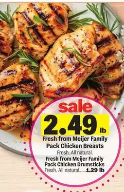 Meijer Fresh from Meijer Family Pack Chicken Breasts offer