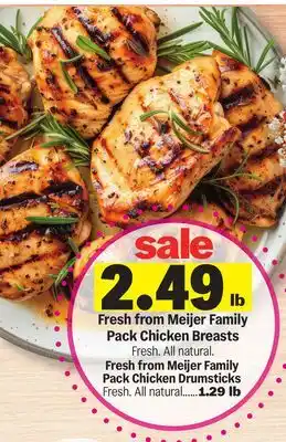 Meijer Fresh from Meijer Family Pack Chicken Breasts offer