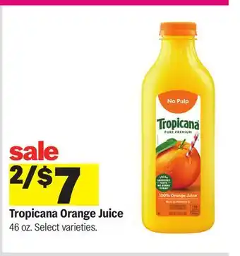 Meijer Tropicana Orange Juice offer