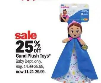 Meijer Gund Plush Toys offer
