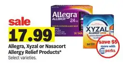 Meijer Allegra, Xyzal or Nasacort Allergy Relief Products offer