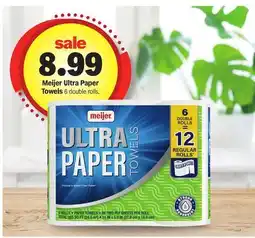 Meijer Meijer Ultra Paper Towels offer