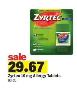 Meijer Zyrtec 10 mg Allergy Tablets offer