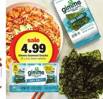 Meijer Gimme Seaweed Snacks offer