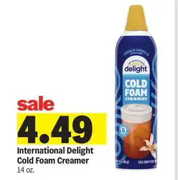 Meijer International Delight Cold Foam Creamer offer