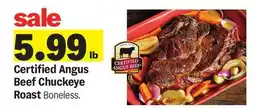 Meijer Certified Angus Beef Chuckeye Roast offer