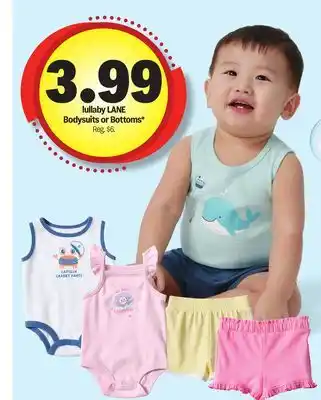 Meijer lullaby LANE Bodysuits or Bottoms offer