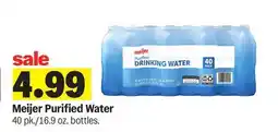 Meijer Meijer Purified Water 40 pk./16.9. bottles offer