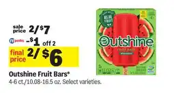 Meijer Outshine Fruit Bars offer