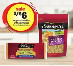 Meijer Sargento Shredded or Chunk Cheese offer