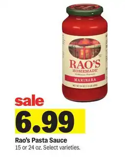 Meijer Rao's Pasta Sauce offer