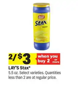 Meijer LAY'S Stax offer