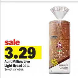 Meijer Aunt Millie's Live Light Bread offer