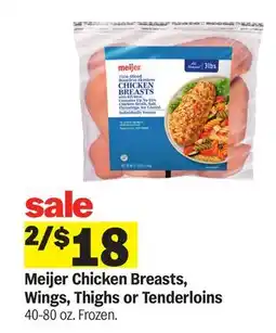 Meijer Meijer Chicken Breasts, Wings, Thighs or Tenderloins offer