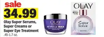 Meijer Olay Super Serums, Super Creams or Super Eye Treatment offer