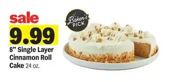 Meijer 8 Single Layer Cinnamon Roll Cake offer