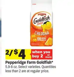 Meijer Pepperidge Farm Goldfish offer