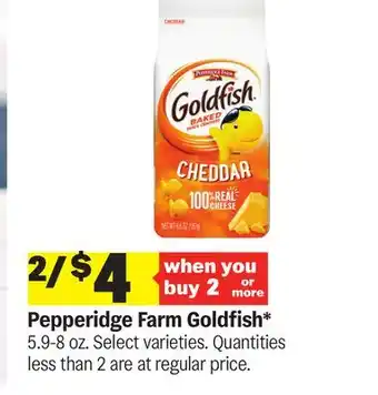 Meijer Pepperidge Farm Goldfish offer