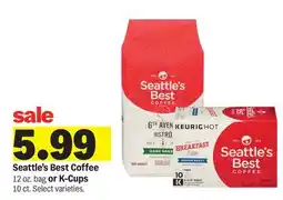 Meijer Seattle's Best Coffee 12 oz. bag or K-Cups 10 ct offer