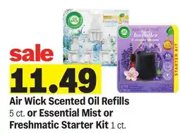 Meijer Air Wick Scented Oil Refills 5 ct. or Essential Mist or Freshmatic Starter Kit 1 ct offer