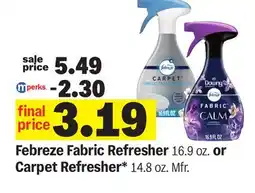 Meijer Febreze Fabric Refresher 16.9 oz. or Carpet Refresher* 14.8 oz offer