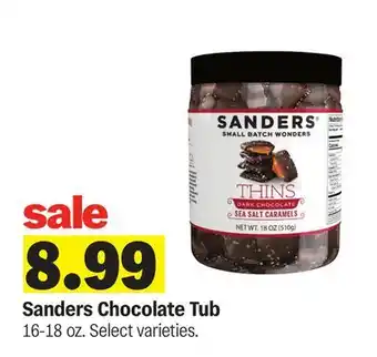 Meijer Sanders Chocolate Tub offer