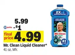 Meijer Mr. Clean Liquid Cleaner offer