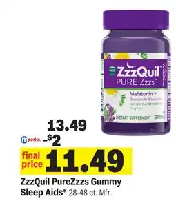 Meijer ZzzQuil PureZzzs Gummy Sleep Aids offer