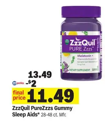 Meijer ZzzQuil PureZzzs Gummy Sleep Aids offer